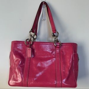 Coach Double Strap Handbag Hot Pink